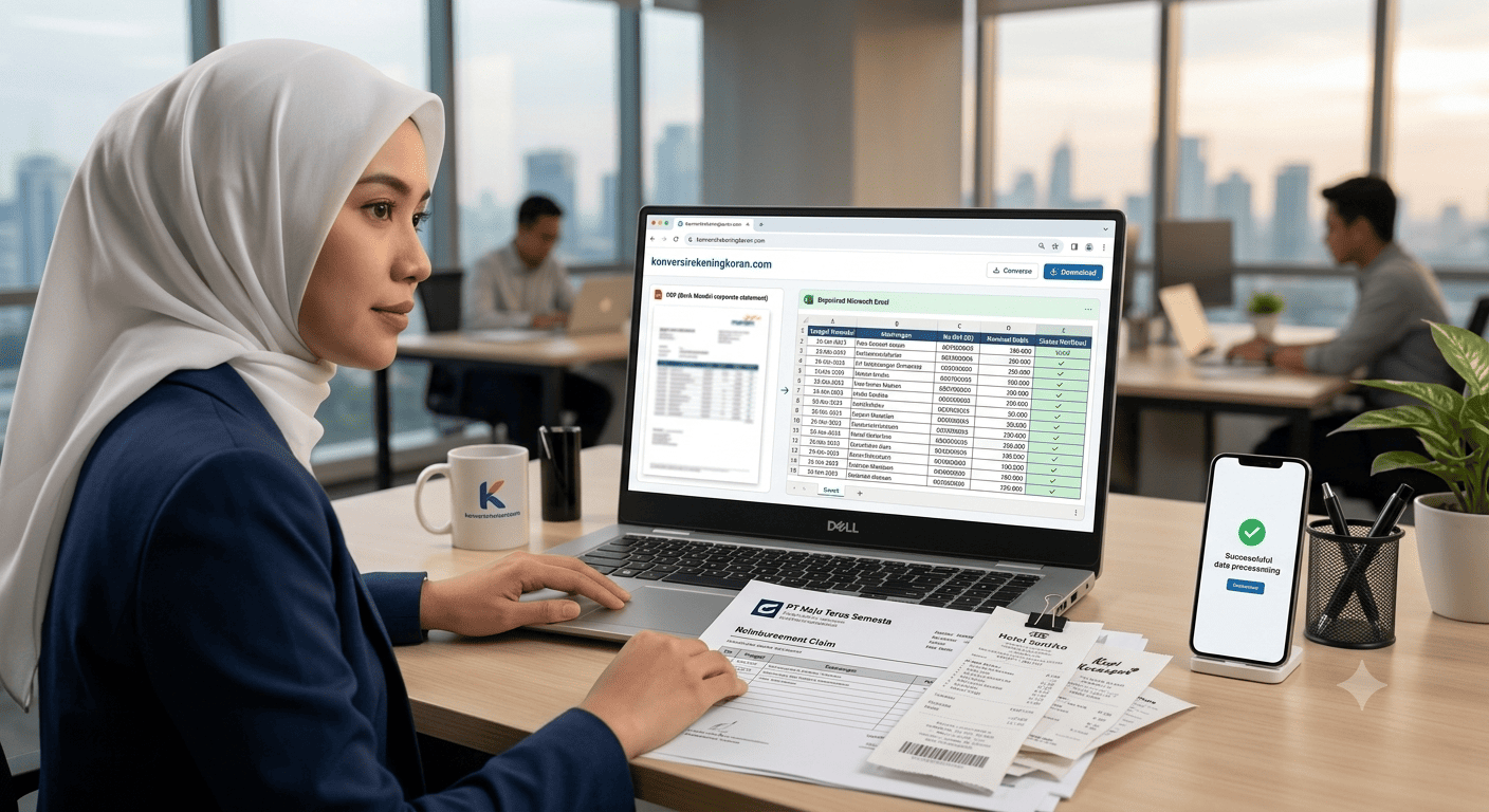 Cara HRD Validasi Klaim Reimbursement Lewat Rekening Koran PDF