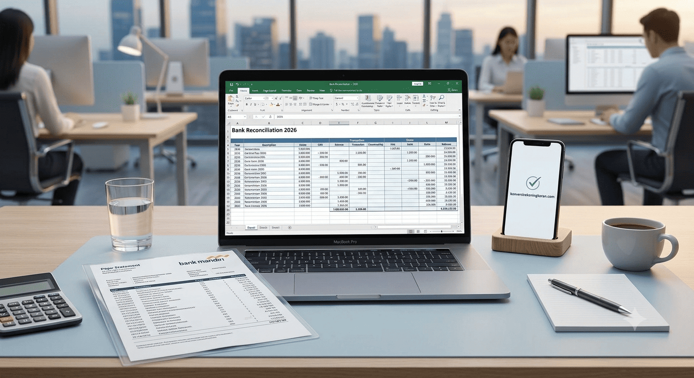 Cara Cepat Rekonsiliasi Bank di Excel untuk Laporan Keuangan Perusahaan